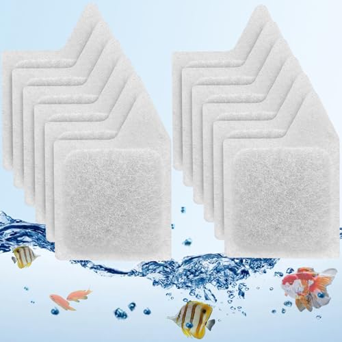 12Pcs XS Filter Cartridge for Tetra Whisper Extra Small Tanks Filter | XS Activated Carbon Refilled Filter Cartridge for Aquarium Kits Less 3 Gallons, Natural Coconut Shell Activated Carbon, White