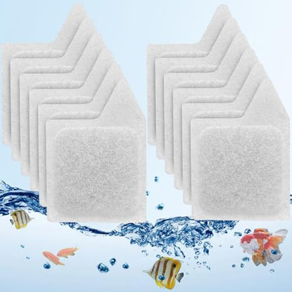 12Pcs XS Filter Cartridge for Tetra Whisper Extra Small Tanks Filter | XS Activated Carbon Refilled Filter Cartridge for Aquarium Kits Less 3 Gallons, Natural Coconut Shell Activated Carbon, White
