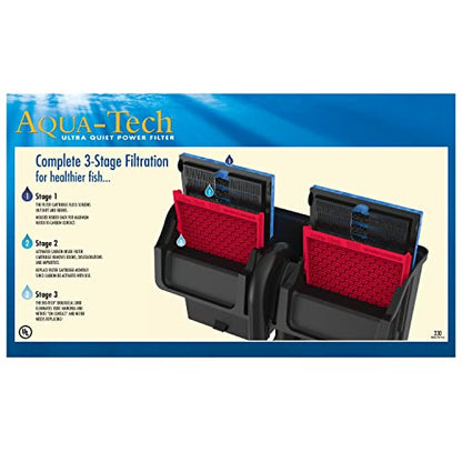 AQUA-TECH Power Aquarium Filter, 30 to 60-Gallon Aquariums, (ML90740-00) - size: 30 to 60 Gallon