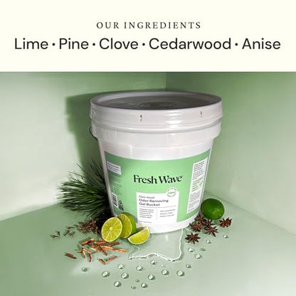 Fresh Wave Odor Eliminator Gel Bucket, 248 oz. Original Refill | EPA Safer Choice rated, No parabens or harsh chemicals, Refills up to 16 large gel jars, Pet-safe room deodorizer - size: 248 Fl Oz (Pack of 1)