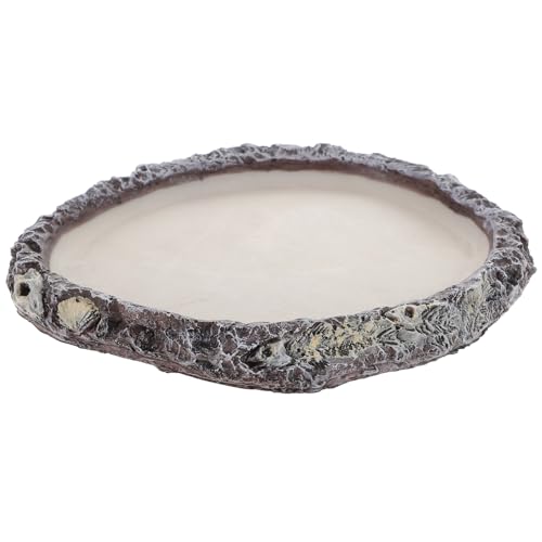 Abaodam Reptile Water Dish for Snakes and Lizards Multi-use Food Storage Basin Reptile Water Holder for Feeding and Hydration for Terrariums and Pet Enclosures