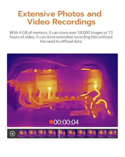 GT16D Dual-Spectrum Thermal Camera with 240×240 UIRA-IR Resolution | Visual camera, -4°F~1202°F, < 50 mK, 11h Runtime, 25Hz, AI UIRA-Scene Recognition with Thermometer-Mode Precision Detection