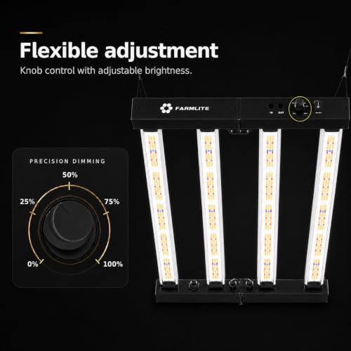 LED Grow Lights for Indoor Plants Full Spectrum Growing Light Bar Plant Hanging Growing Lamps Seedling Daisy Chain Dimmable - size: 260watts