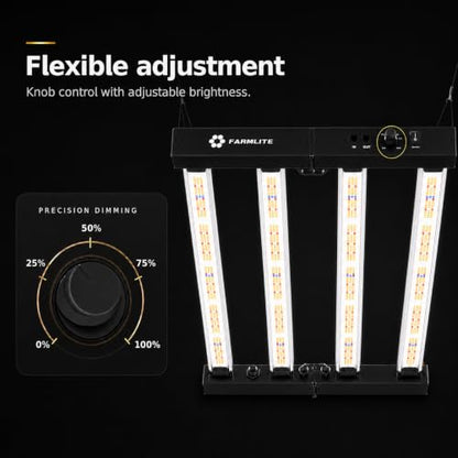 LED Grow Lights for Indoor Plants Full Spectrum Growing Light Bar Plant Hanging Growing Lamps Seedling Daisy Chain Dimmable - size: 260watts