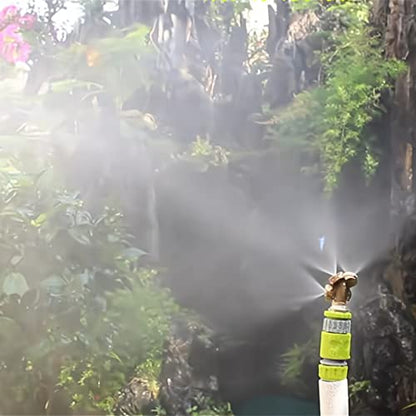Misting Nozzle,Heavy Duty Garden Hose Nozzle, Adjustable Water Spray Pattern From Powerful Jet To Mist,Ideal For Misting Delicate Plants (4-Hole, 1) - size: 4-Hole