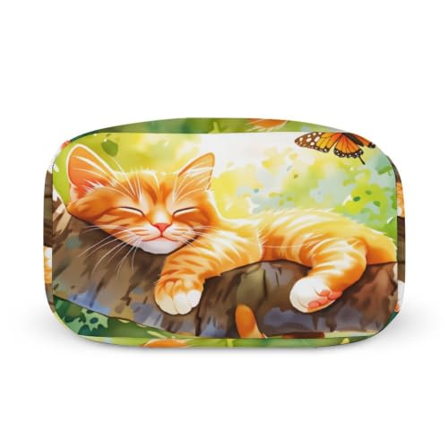 Sleepy Cat Lunch Bag for Women Men | Insulated Lunch Box Leakproof Food Meal Containers Reusable Foldable 6L Capacity Lunch Tote Bags for Work Picnic Travel - color: style-7