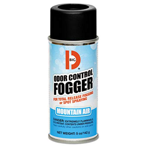 Big D 344 Odor Control Fogger, Mountain Air Fragrance-Kills odors from fire, flood, decomposition, skunk, cigarettes, musty smells-Ideal for use in cars, property management, hotels ,5 oz (Pack of 12)