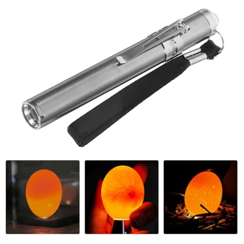 VOSAREA Led Egg Candler Portable Incubator Egg Tester Light for Chicken Duck Bird Eggs Embryo Development Monitoring Cold Light Inspection Tool