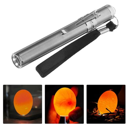 VOSAREA Led Egg Candler Portable Incubator Egg Tester Light for Chicken Duck Bird Eggs Embryo Development Monitoring Cold Light Inspection Tool