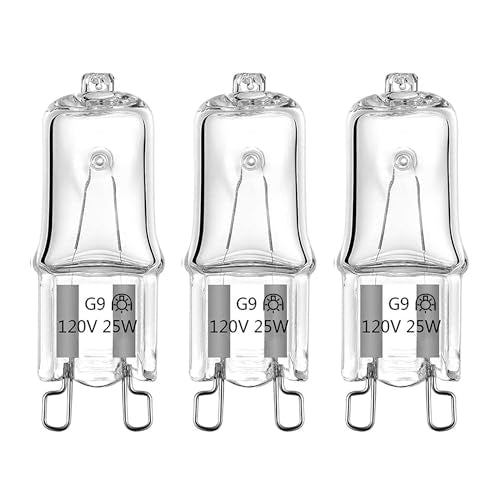 G9 Basking Light Bulb 25W 120V 2 Pin 3 Pack - color: Bulb 25w Clear