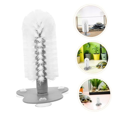Abaodam Turtle Back Scratcher Brush with Suction Cup for Shell Cleaning and Health Maintenance, 2pcs Sturdy Water Turtle Scrubber for Aquatic Tank Use