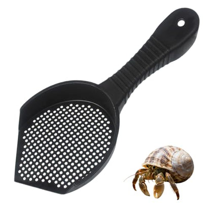 Tsangbaby Hermit Crab Sand Scoop Shovel for Pooper Scooper Plastic Reptile Sand Substrate Scoop Away for Small Pets Enclosure Cleaning