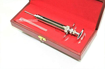 New Premium Reptile Snake Feeder Feeding Pinky Pump Syringe Tool 10cc Stainless Steel Veterinary