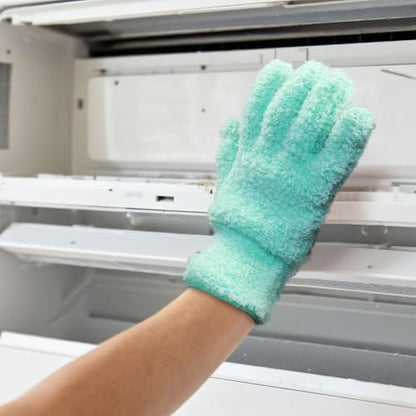 4 Pairs Microfiber Plant Dusting Gloves,Breathable Work Gloves for Indoor Plants and Gardening