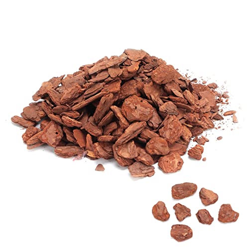 Tyenaza Reptile Bark Bedding, Bedding Pine Bark Granule Bedding Reusable Pine Chips Substrate, Reptile Breeding Bedding Habitat Decor for Geckos, Lizards, Turtles Snakes (Small Particles 250g) - size: Small particles 250g