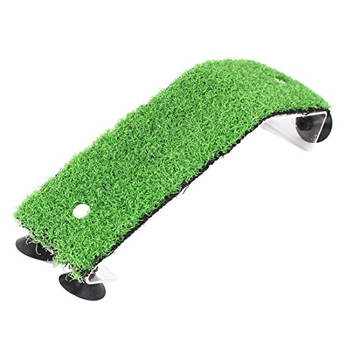 XMHF Artificial Turtle Ladder Basking Platform Aquarium Fish Tank Plastic Grass Animal Reptile Pier Green TL20 - size: TL20