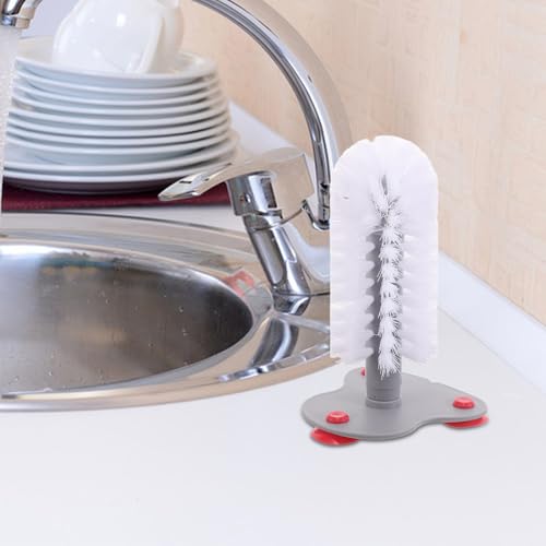 TIDTALEO Turtle Shell Cleaning Brush with Suction Cup, Abs Material, Moderate Hardness for Effective Scrubbing, Turtle Tank Accessories for Aquatic Reptile Supplies and Small Cup Cleaning
