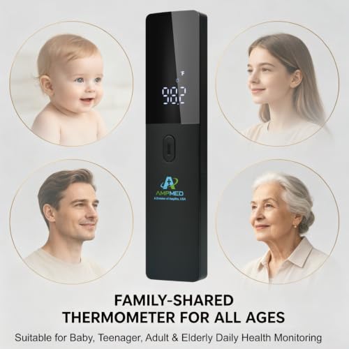 Medical Grade No-Touch Forehead Thermometer | Adults, Kids, Infants, Newborns, Non-Contact, Touchless Temporal Fever