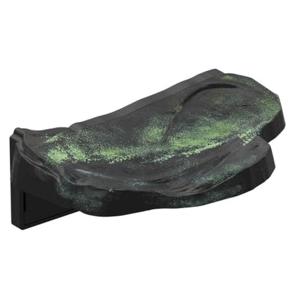 Magnetic Reptile Ledge, Reptile Climbing Decor with Strong Magnet, Large Rock Rest for Geckos, Tree Frogs, Green.