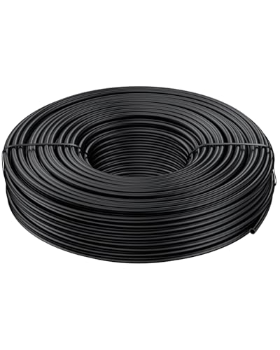Pawfly 100 ft. 1/4 Drip Irrigation Tubing, Blank Distribution Tubing for Drip Irrigation System, 1/4" Black Polyethylene Drip Line, Drip Irrigation Part Drip Irrigation Hose Roll for Garden Watering - size: 100 FT 1/4" PE Drip Irrigation Tubing