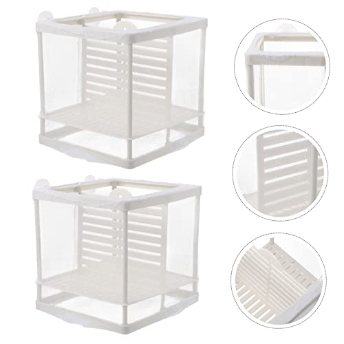 Hemoton Sturdy Fish Tank Isolation Board 2pcs Box Mesh for Aquarium Breeding and Reptile Nursery