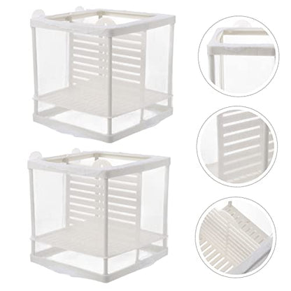Hemoton Sturdy Fish Tank Isolation Board 2pcs Box Mesh for Aquarium Breeding and Reptile Nursery