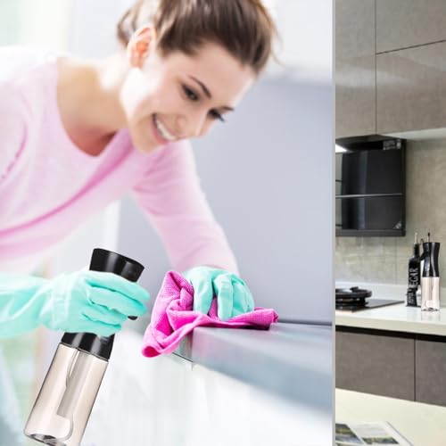 3 Pack Spray Bottles, 2-Pack Continuous Spray Bottles,Fine Water Mist Spray Bottles for Hair 6.8 OZ (200 ML) and 1oz 30ml Travel Spray Bottle Mister for Cleaning,Hairstyling,Plants,Barbers,Black - color: Black