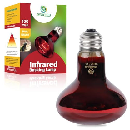 Reptile Heat Lamp,100W Red Basking Spot Lamp Bulb for Chickens Amphibians, Infrared Heat Emitter Light for Coop - size: Infrared 100W 1 Pack