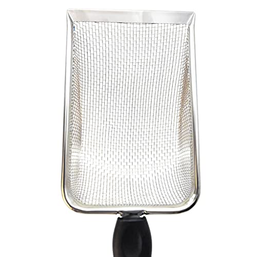 Reptile Stainless Steel Sand Scoops Metal Shovel Sifter Fine Mesh Terrarium Substrate Cleaner Corner Sifter Cleaner