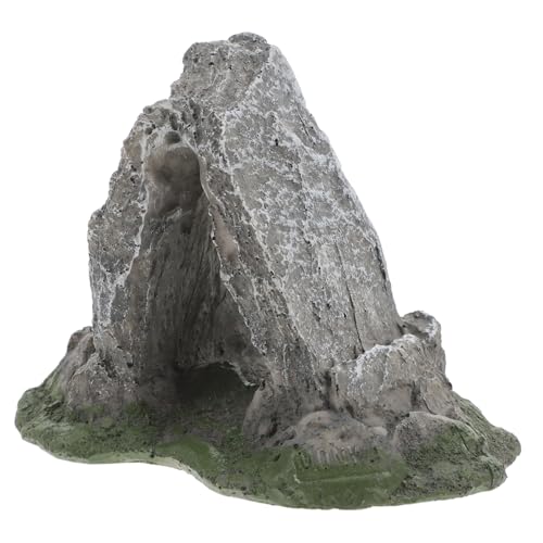 ORFOFE Fish Tank Cave and Reptile Hideout Resin Aquarium Decor for Turtles Lizards and Fish Realistic for Natural and Easy to Clean Terrarium Accessory