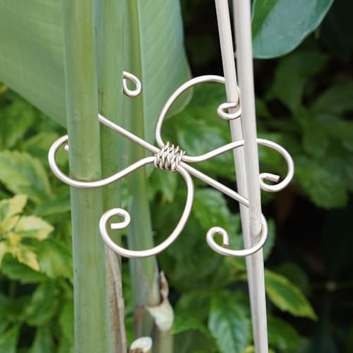 5PCS Plant Stem Support-4.1 * 4.1IN Gold Metal Stem Stabilizers | Durable Iron Grapple Holder for Monstera & Climbing Plants,Unique Design for Optimal Growth,Leaf Stabilization and Support - size: 4.1*4.1IN