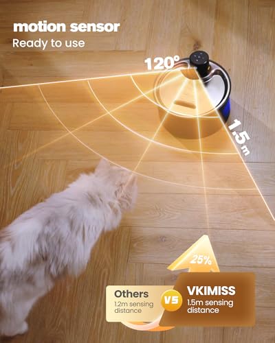 Wireless Cat Water Fountain Cordless: 108oz Battery Operated Cat Fountain | 3.2L Automatic Pet Water Dispenser Rechargeable Drinking Fountains for Cats Indoor with Motion Sensor Multiple Cats and Dogs