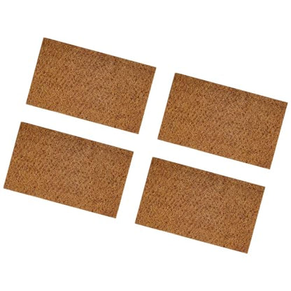 of 4 Natural Coconuts Fiber Reptiles Carpet for Tortoises and Lizards Terrariums Bedding Mat Substrate Liner Tortoises Bedding - size: S