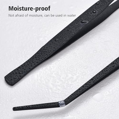 2Pcs Reptile Stainless Steel Long Tweezers Feeding and Cleaning Tongs Tweezers for Ball Python, Snakes, Lizards, Leopard Gecko, Chameleon, Aquariums and Terrariums