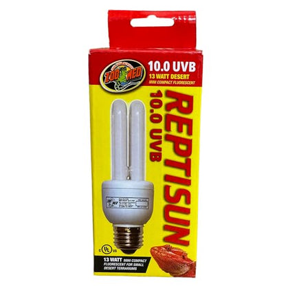 Zoo Med Reptisun 10.0 Uvb Mini Compact Fluorescent 13 Watt