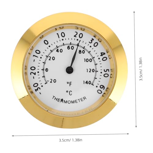 Kisangel 2pcs Mini Temperature and Humidity Monitor Portable Hygrometer for Indoor Use Accurate Environmental Data for Guitar Cases Reptile Terrariums Greenhouses and Kitchens
