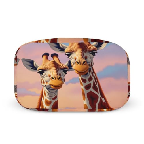 Playful Giraffe Lunch Bag for Women Men | Insulated Lunch Box Leakproof Food Meal Containers Reusable Foldable 6L Capacity Lunch Tote Bags for Work Picnic Travel - color: style