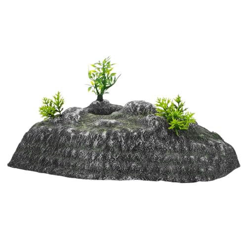 STOBAZA Turtle Basking Platform and Tortoise Climbing Ramp Resin Resting Terrace Floating Habitat Accessory for Aquariums and Reptile Enclosures