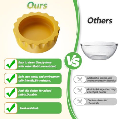 12 PCS Crested Gecko Food Dish, Reusable Reptile Water Dish Feeding Cups | Silicone Small Gecko Feeding Cups for Hermit Crab, Tarantula, Isopods, Snails and Lizard (6 Colors)