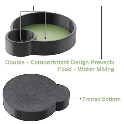2 Pcs Hermit Crab Food Bowl Round Water Bowl Feeding Dish for Hermit Crab Snail Millipede Small Reptiles