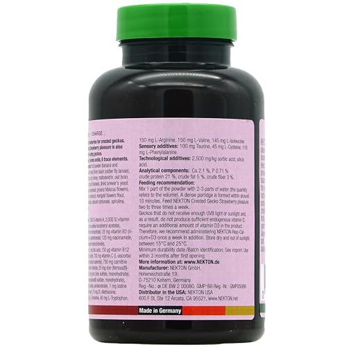 Nekton Crested Gecko Strawberry Pleasure Complete Diet 100g / 3.53oz - size: 3.53 Ounce (Pack of 1)