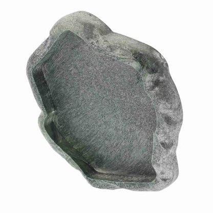 Reptile Water Dish, Resin Rock Snake Water Bowl, Dark Green Firm Reptile Water Bowl, Large Tortoise Feeding Bowl for Tortoise Lizard Pets Feeding Accessories, 5.51x4.72x0.63in (S) - size: S