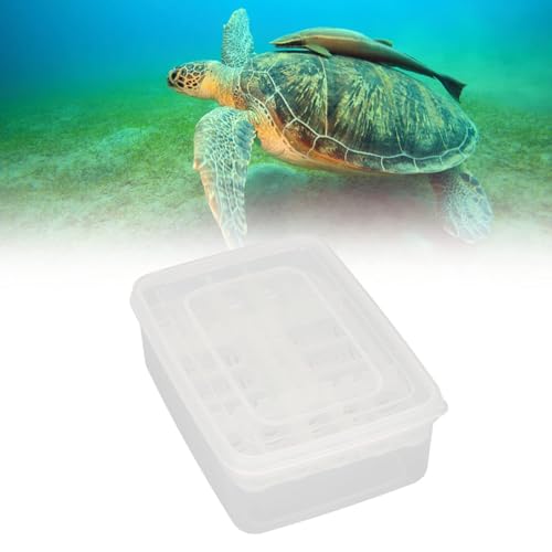 16 Grids Reptile Breeding Box, Reptile Egg Incubator Reptile Breeding Box Hatching Box Case Tray for Hatching Snakes Turtles Lizards