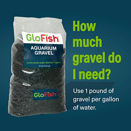 Glofish Aquarium Gravel, Solid Black, 5-Pound Bag - color: Black, size: 5 pound