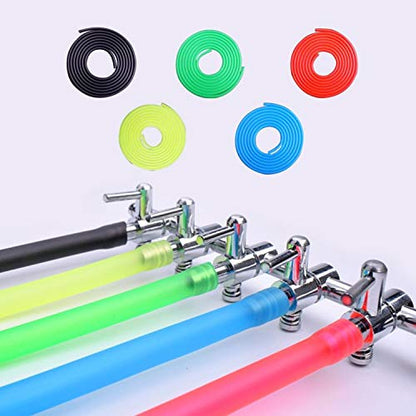Airline Tubing for Aquarium 16.4 Feet Rubber Fish Tank Air Tubing Standard Colorful Aquarium Hose for Air Pump Black Yellow Green Red Blue (Green) - color: Green