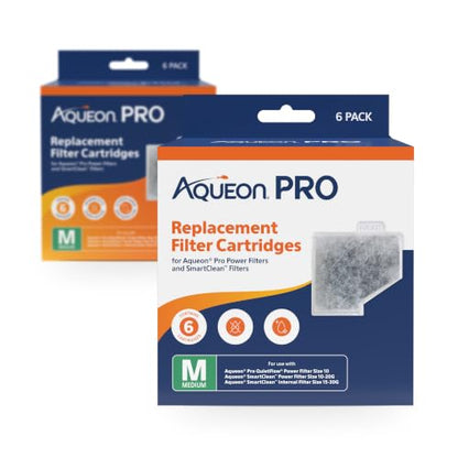 Aqueon PRO Replacement Filter Cartridges Medium 6 Pack - size: 6 Pack, style: Pro