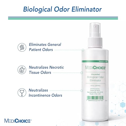 MediChoice Biological Odor Eliminator, Unscented, Pump Spray, 8 Oz, 1314OE8121 (Each of 1)