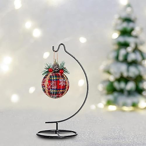 Ornament Display Stand Air Plant Stand Iron Hanging Stand Flower Pot Stand Rack Holder for Hanging Glass Globe Witch Ball Terrarium Christmas Ornament and Home Wedding Decoration (Moon shape2)