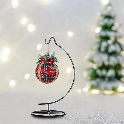 Ornament Display Stand Air Plant Stand Iron Hanging Stand Flower Pot Stand Rack Holder for Hanging Glass Globe Witch Ball Terrarium Christmas Ornament and Home Wedding Decoration (Moon shape2)