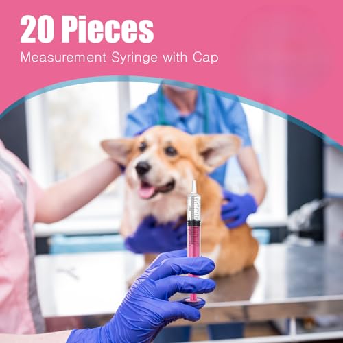 TrelaCo 20 Pack 10ml Oral Syringes with Cap for Liquid Plastic Syringe Without Needle Measuring Dispensing Tools Individually Sealed for Pets Feeding Lab Sample Injection(Pink) - size: Pink